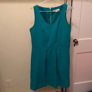 Teal Loft racer back dress.